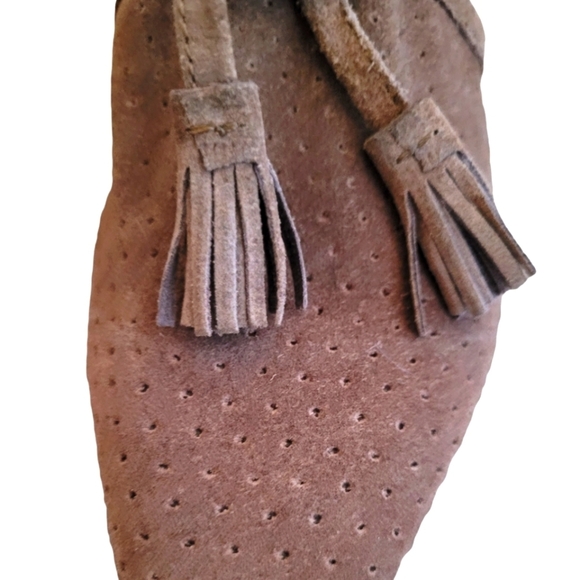 Zara Trafaluc - Suede Lace-up‎ Pointed Toe Flats - Picture 5 of 6